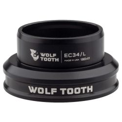 Wolf Tooth EC34/30 Premium – Jeu de direction à roulement externe cuvette basse Noir ou Argent