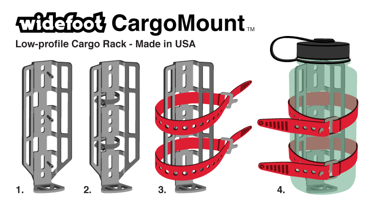 Support de sacoche Widefoot CargoMount pour fourche et cadre